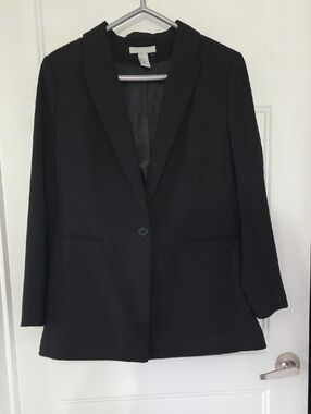 H&M Women's Black Single-Button Blazer